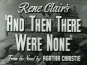 And Then There Were None