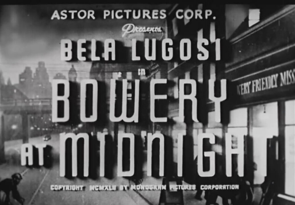 Bowery at Midnight 1942