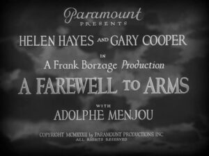 A Farewell To Arms