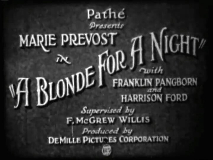 A Blonde For a Night